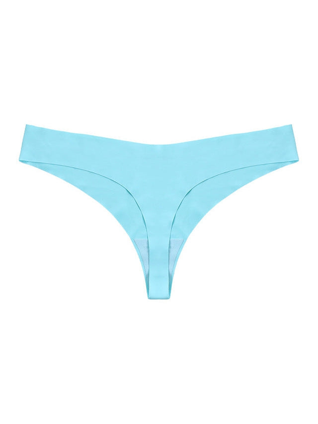 Seamless V-shape waisted T-back Underwear