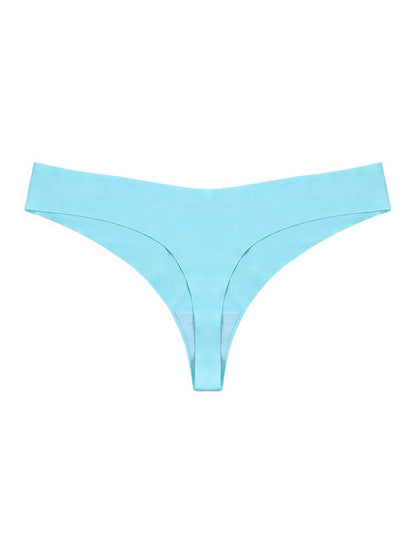 Seamless V-shape waisted T-back Underwear