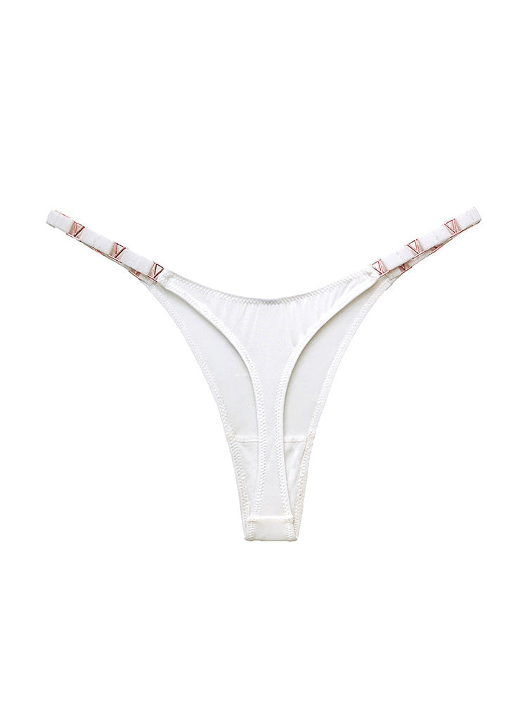 Metal Animal Print T-back Underwear