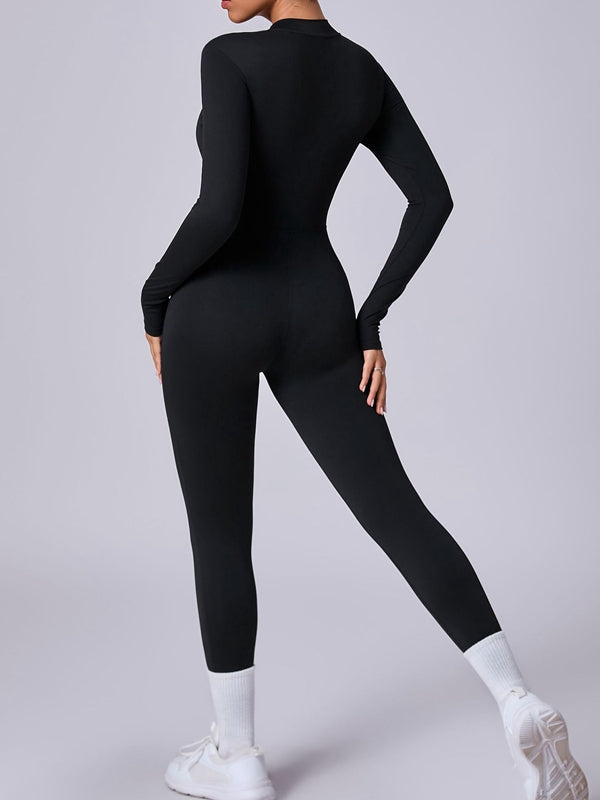 Zipper with Chest Pads Jumpsuit