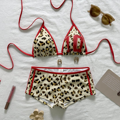 Beach Vacation Leopard Print Bikini