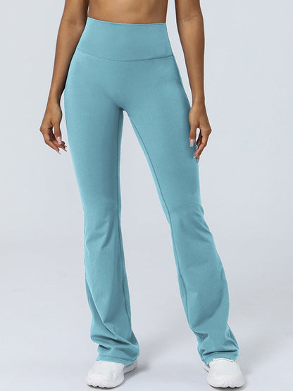 Unique Hip Stripes Flare Leggings