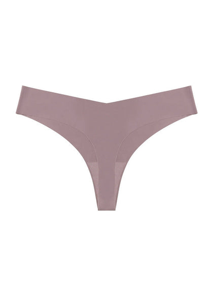 Seamless V-shape waisted T-back Underwear