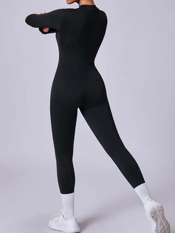 Zipper with Chest Pads Jumpsuit
