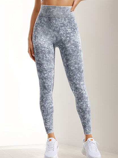 ZASUWA Damen Nahtlose Denim Scrunch Bum Leggings