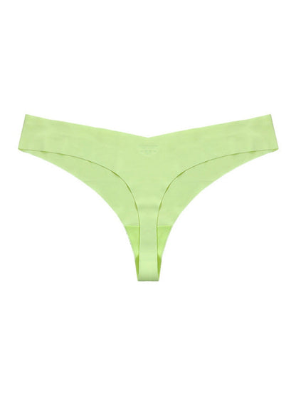 Seamless V-shape waisted T-back Underwear