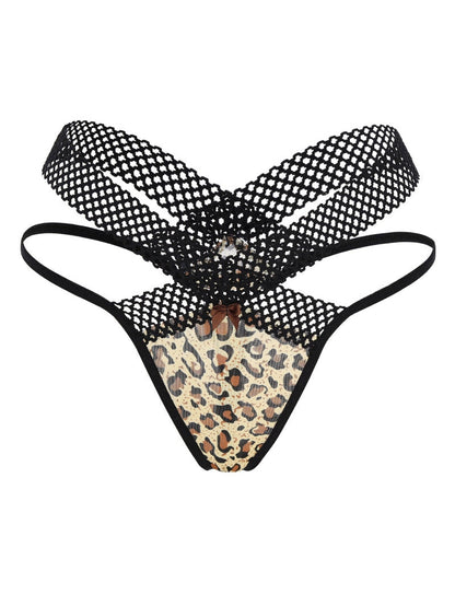 Leopard Print Sexy Lace Ultra-thin Thongs