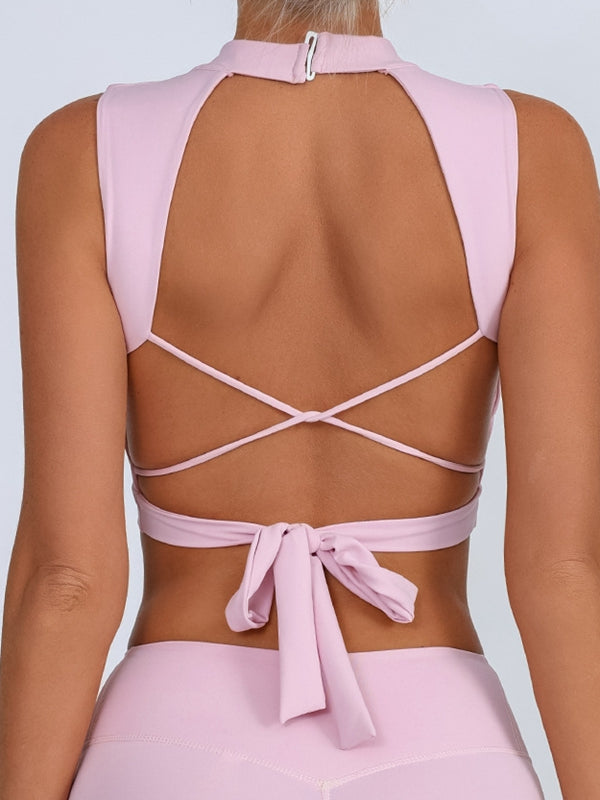 Beautiful Back Bow-knot Quick Dry Sports Bras