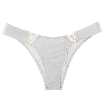 V Letter Solid Color Underwear