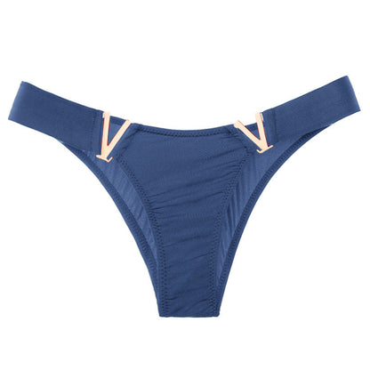 V Letter Solid Color Underwear