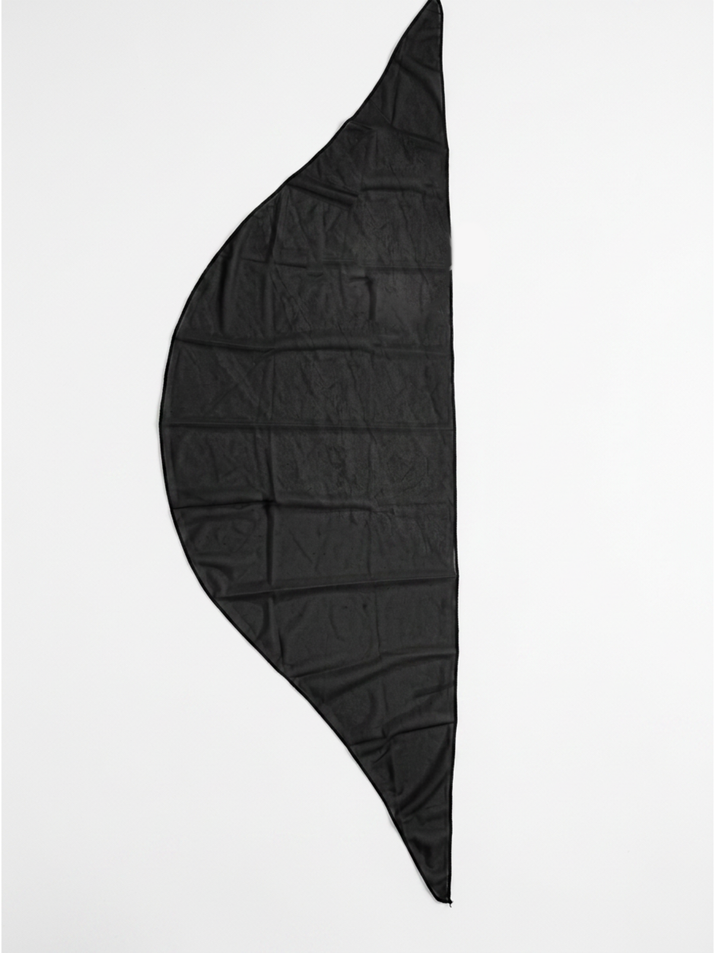 Black Chiffon Side Tie Wrap Sarong Beach Cover Up Skirt
