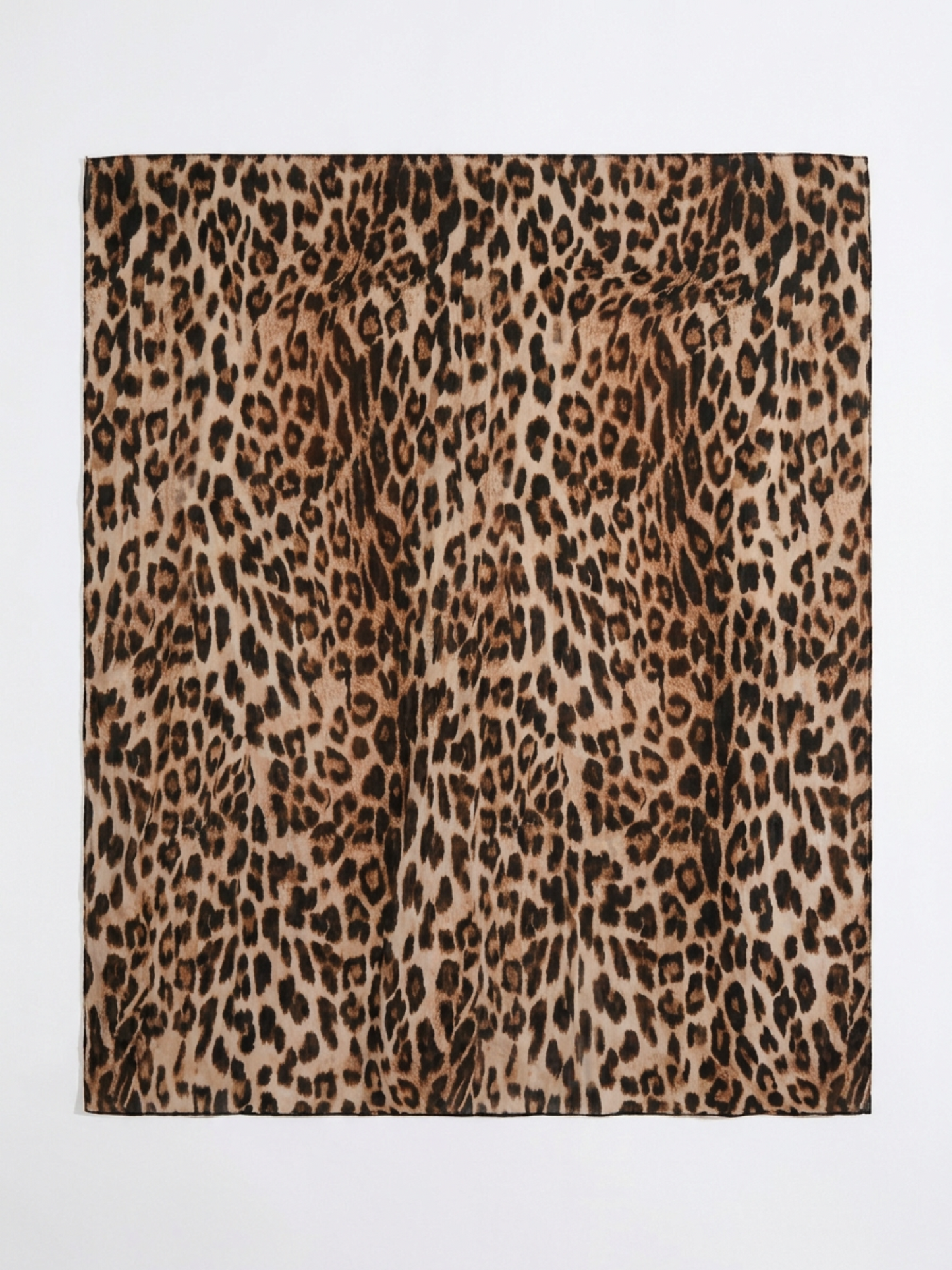 Lightweight Animal Print Chiffon Long Bikini Cover Up Sarong Skirt