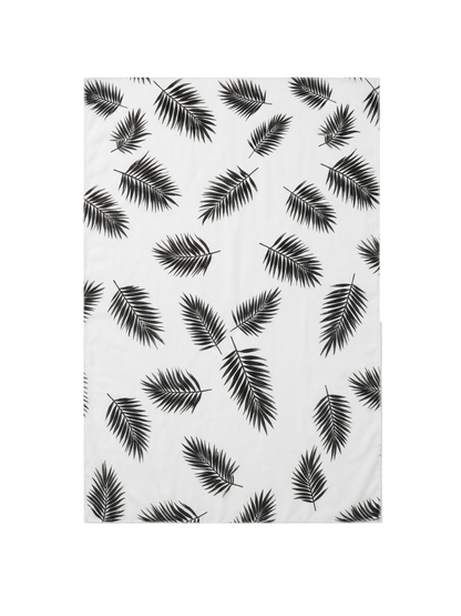 Lightweight Palm Print Chiffon Long Bikini Cover Up Sarong Skirt