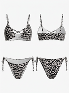 Leopard Print Crisscross Cutout Bikini
