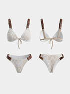 Trendy Floral Lace Triangle Bikini