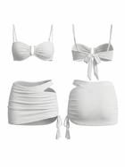 Slim Keyhole Halter 3 Piece Beach Bathing Suit