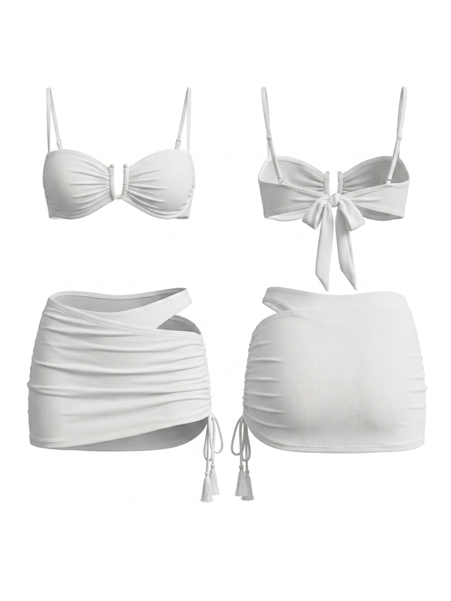 Slim Keyhole Halter 3 Piece Beach Bathing Suit