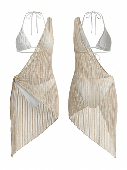 Textured Mesh Bikini 3 Piece