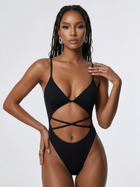 Spaghetti Strap Crisscross Cutout One Piece