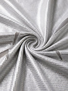 Silver Holographic Halter Mesh Multi Cutout One Piece
