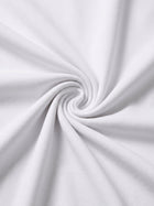 White Ribbed Cross Back Side Cutout Professional One Piece