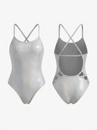 Adjustable Cross Back Lattice Cutout Professional One Piece