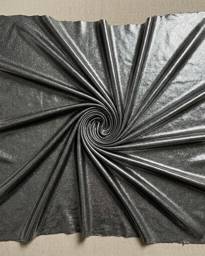 Metallic Gray Cutout One-Piece