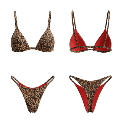 Sexy Animal Print Bikini Set