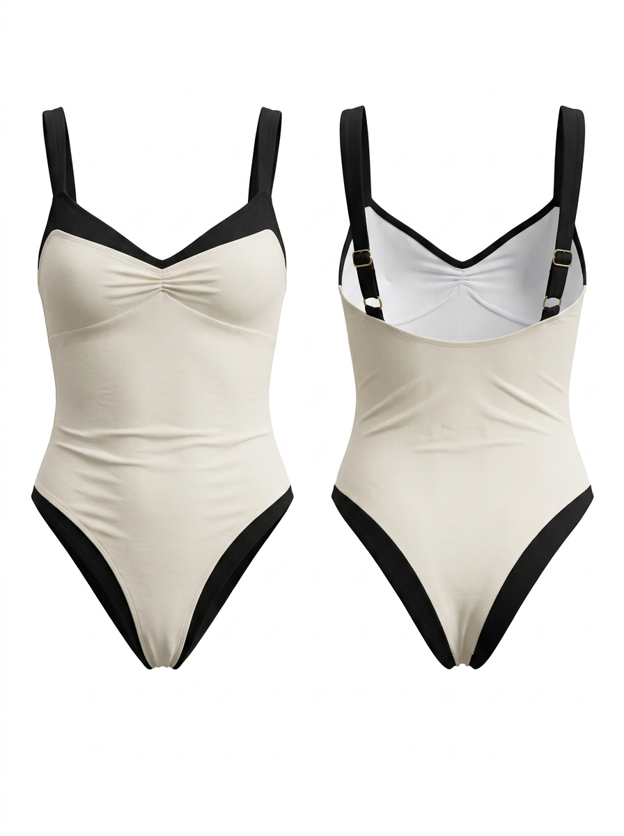 Contrast Color One Piece
