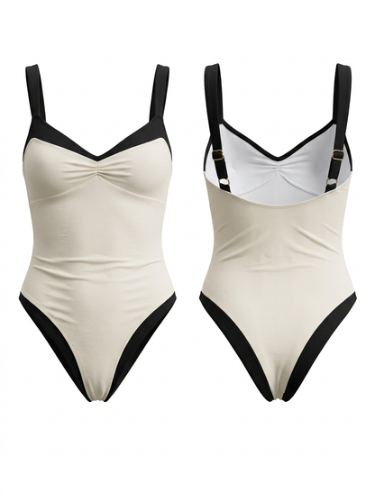 Contrast Color One Piece