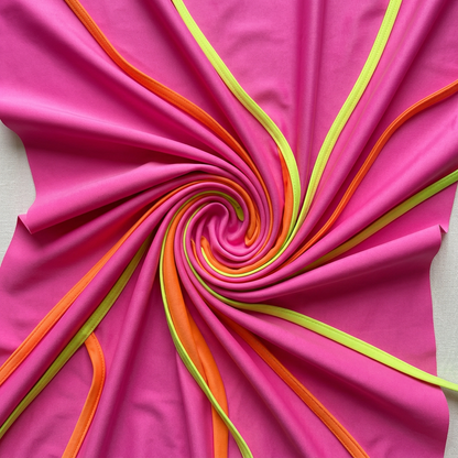 Cross Contrast Color One Piece