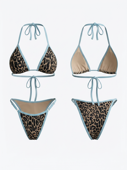 Sexy Leopard Print Bikini Set
