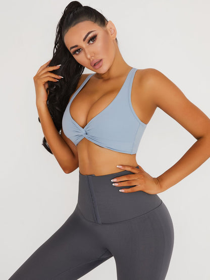 V-neck Beauty Back Sports Sports Bras Black Bra