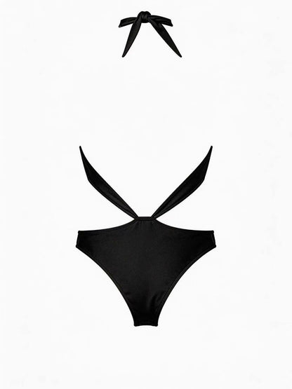Sexy Cross Backless One Piece