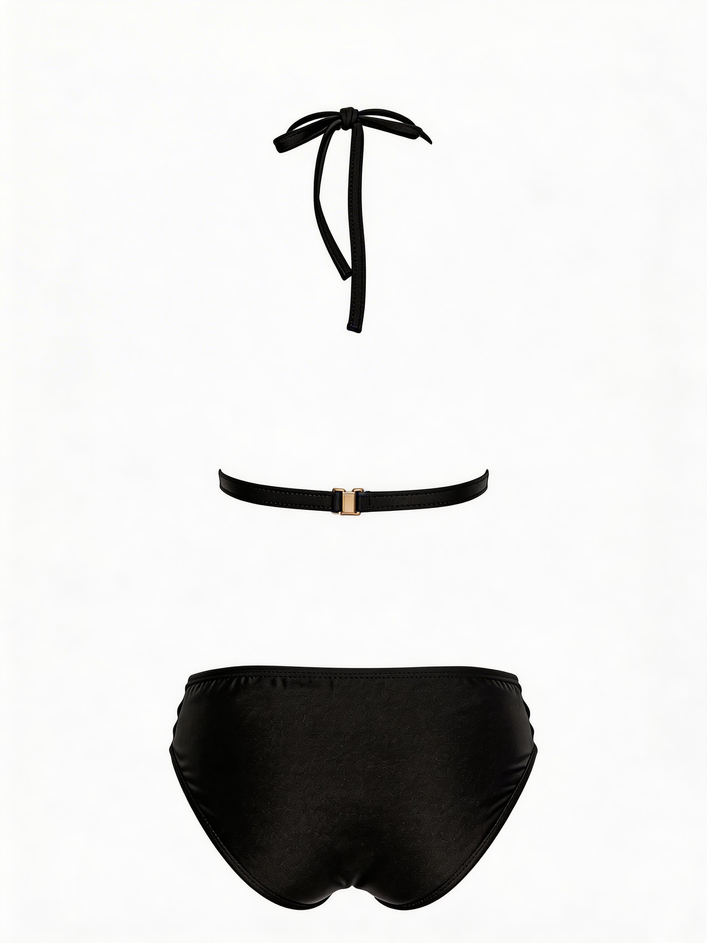 Sexy Cross Hollow Out Halter Bikini Set