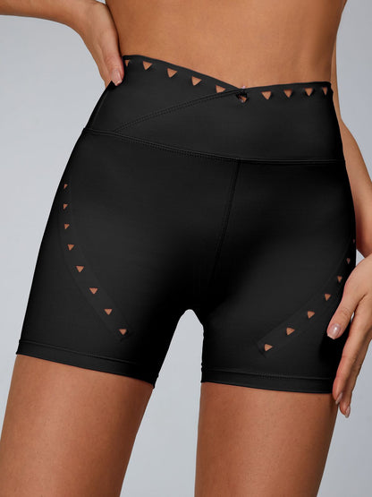 Cutout V Shape Waist Leggings