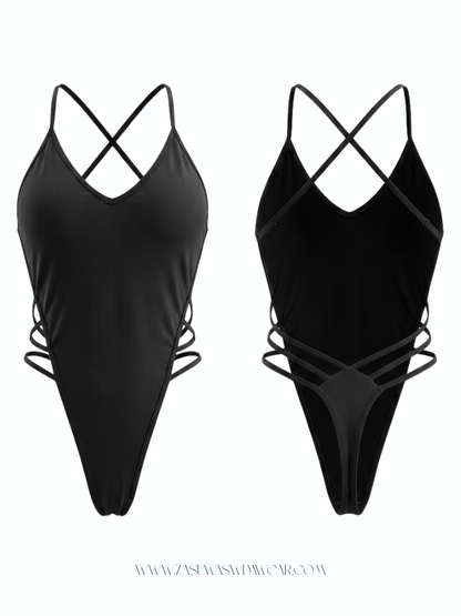 Sexy Cross Back One Piece