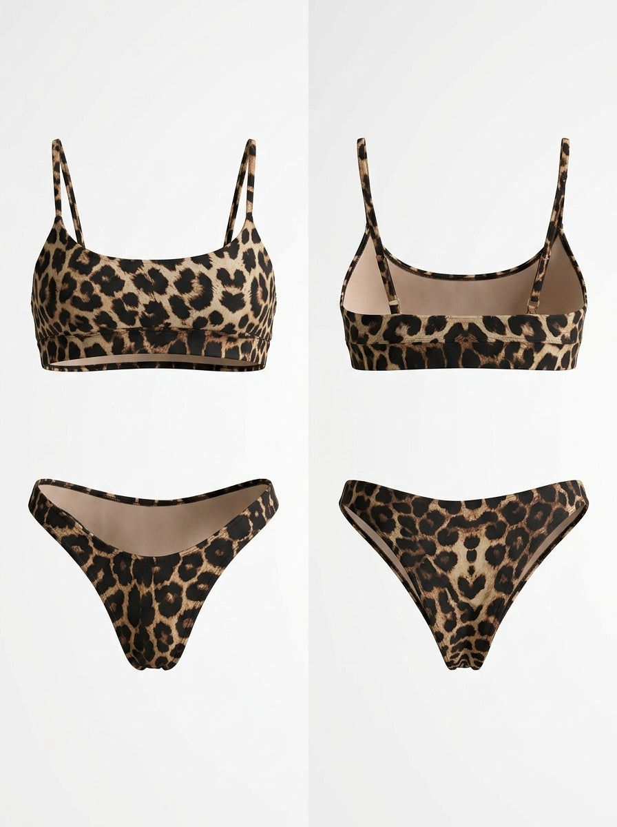 Sexy Leopard Print Bikini Set
