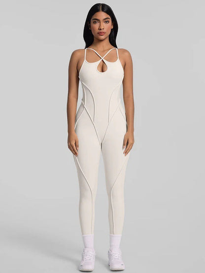 Sexy Cross Backless Stitch Performance Jumpsuit