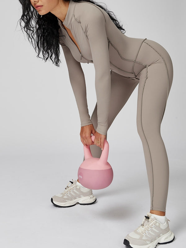 Sexy Zipper Stitch Performance Jumpsuit